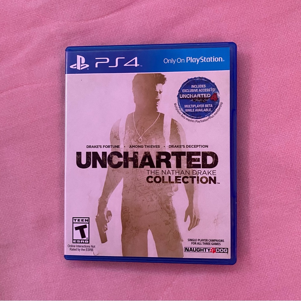 ps4 uncharted the nathan drake collection video game disk EUC